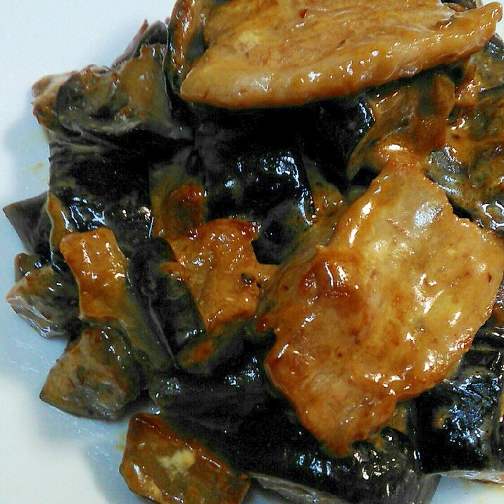 おいしい~☆オイマヨ豚バラなす炒め